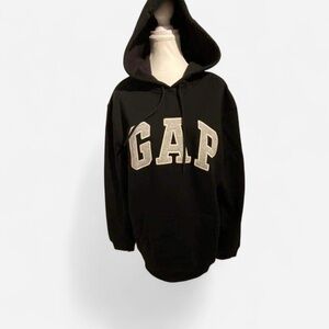 GAP Kids Black Hoodie with Logo